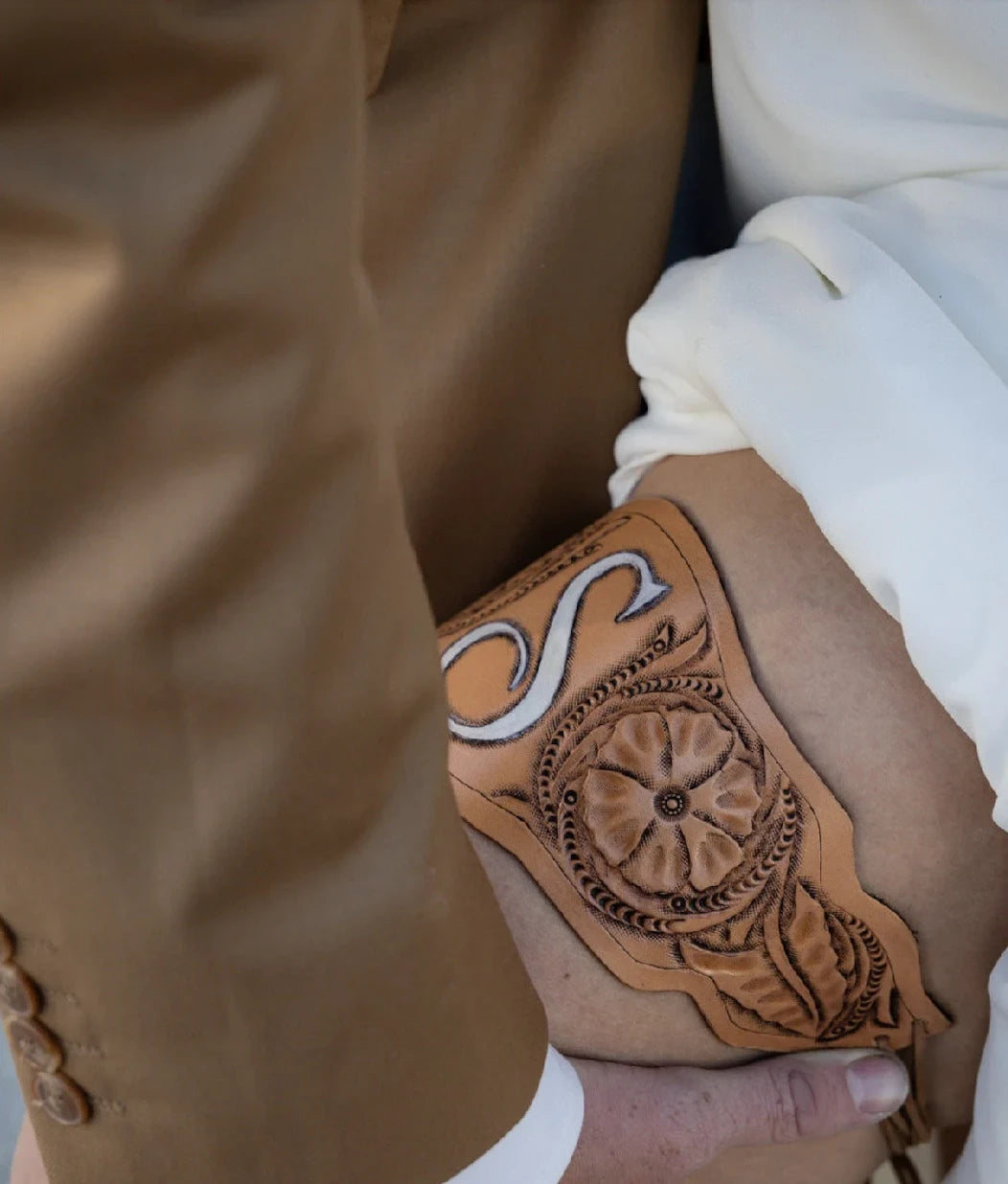 Leather Wedding Garter