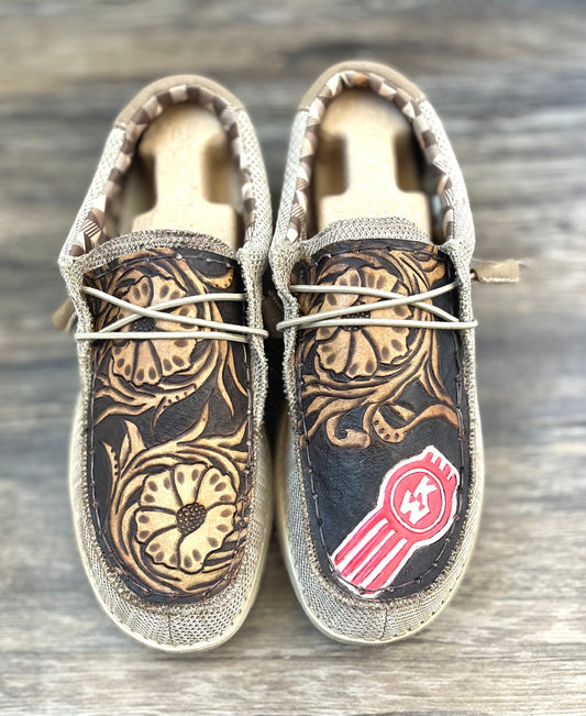 Men and Women Leather Dude Shoes