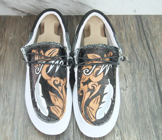 Men and Women Leather Dude Shoes