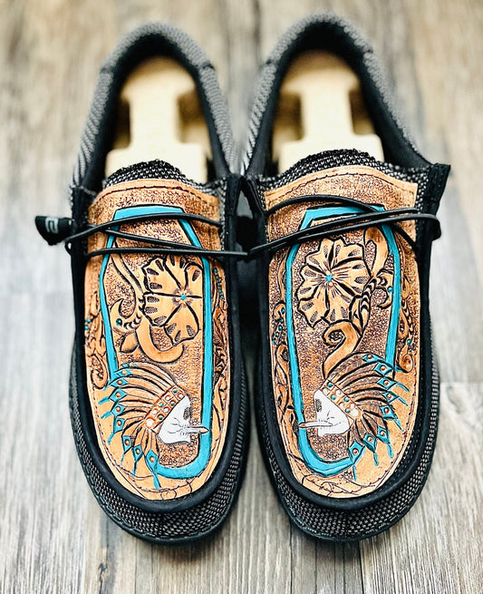 Men and Women Leather Dude Shoes