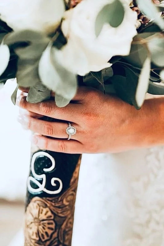 Leather Wedding Bouquet Wrap