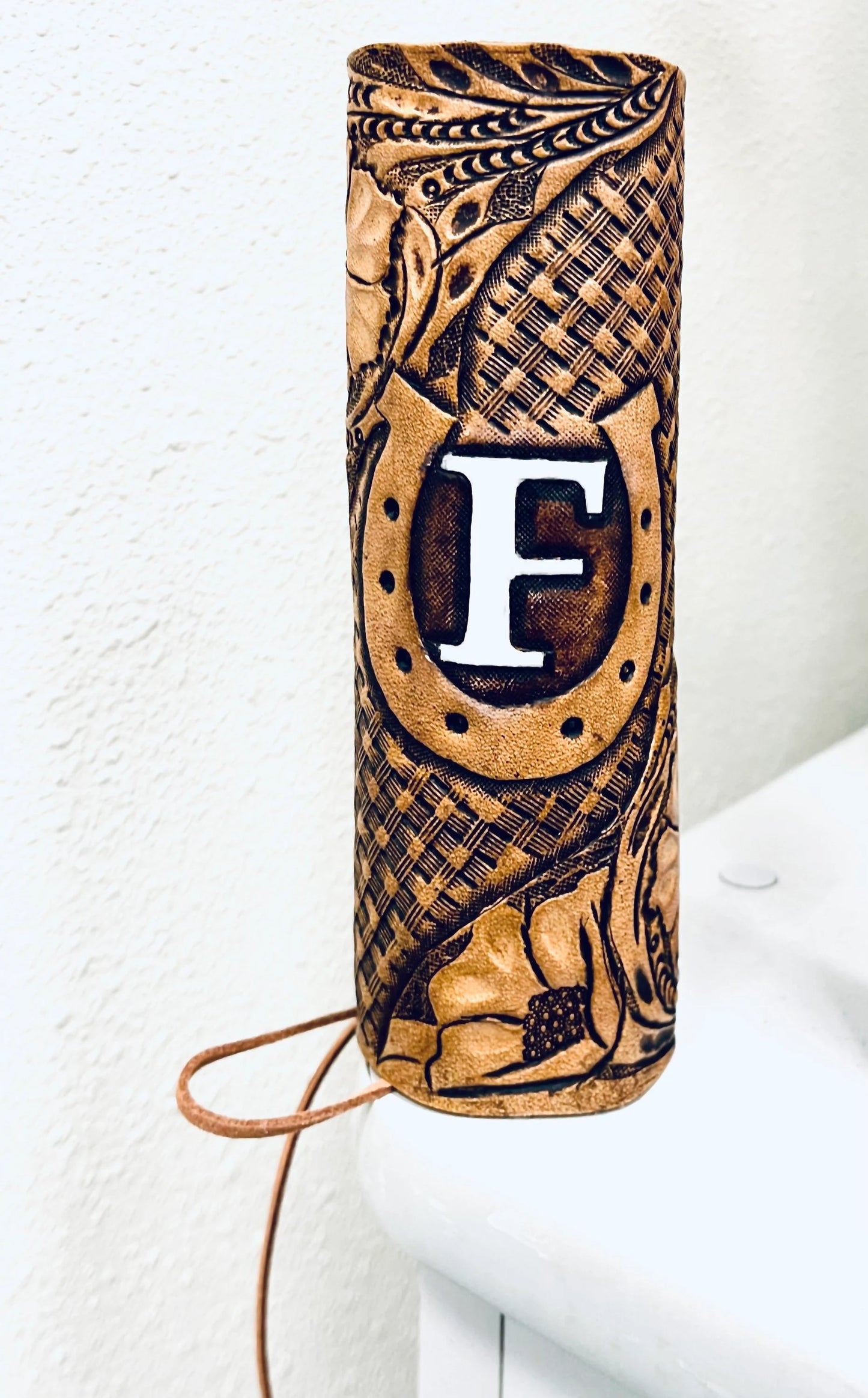 Leather Wedding Bouquet Wrap